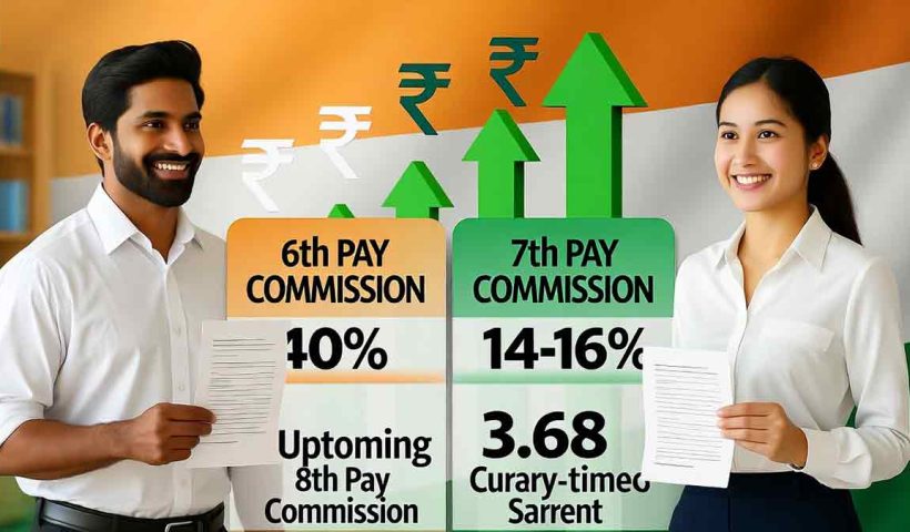 Compare 6th vs 7th vs 8th Pay Commission. Know which CPC gave the biggest salary hike in govt employees salary history and what to expect from 8th CPC in 2025-26.