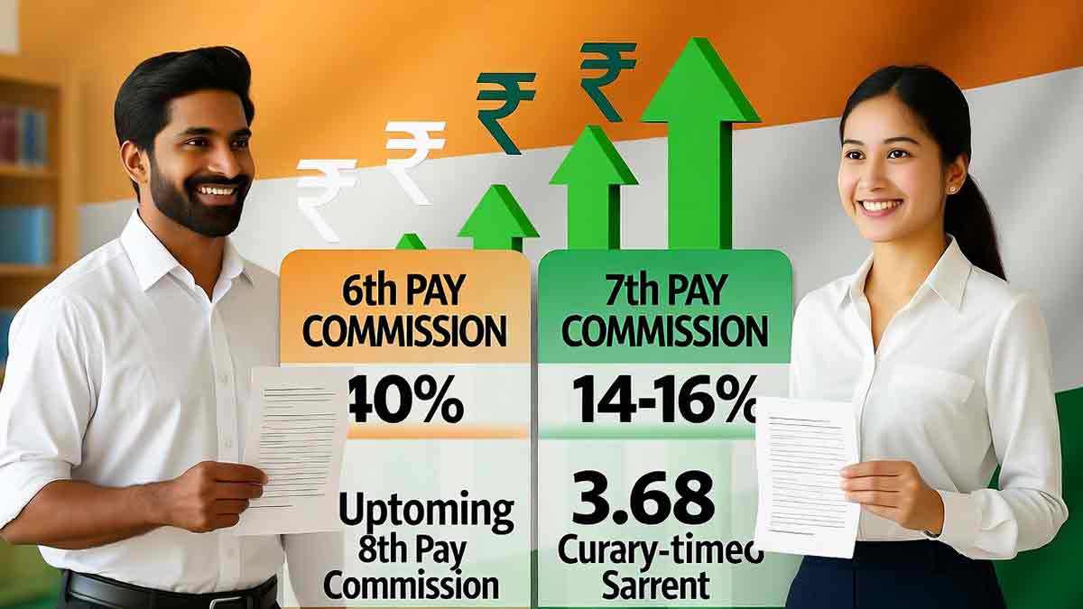 Compare 6th vs 7th vs 8th Pay Commission. Know which CPC gave the biggest salary hike in govt employees salary history and what to expect from 8th CPC in 2025-26.