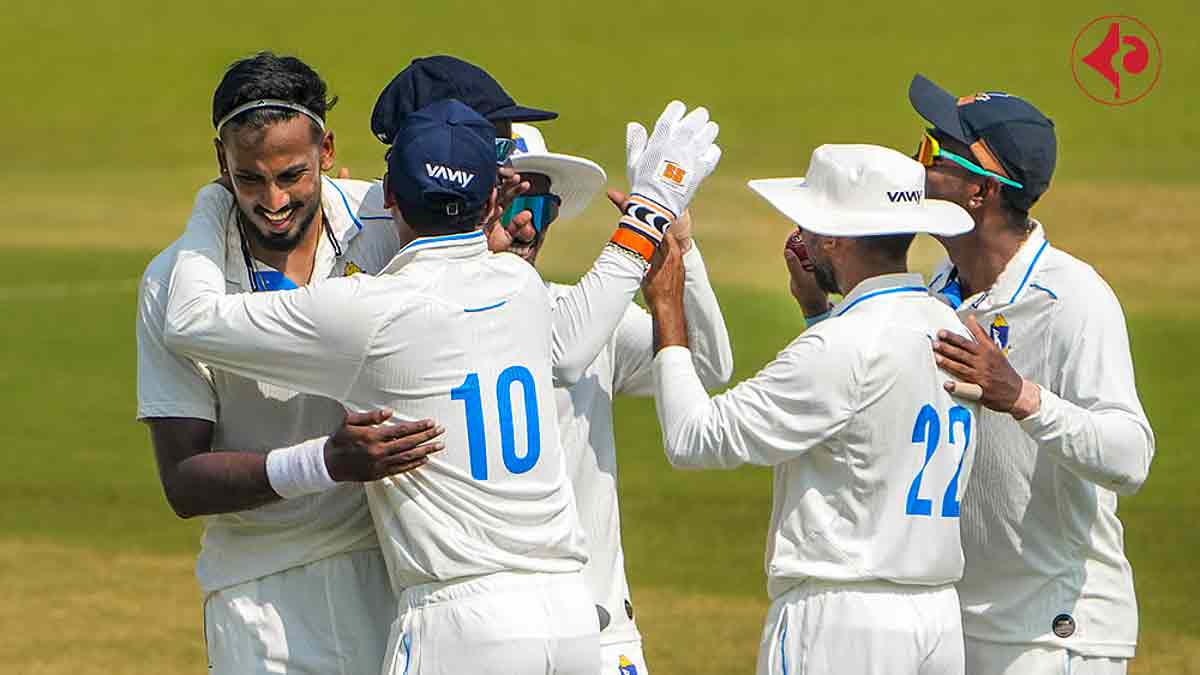 Abhimanyu Easwaran lead Bengal vs Gujarat Ranji Trophy 2025