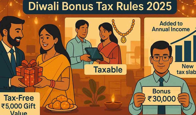 Diwali Bonus Tax Rules 2025: Gifts up to ₹5,000 are tax-free, while cash bonuses and expensive gifts are taxable. Know the income tax rules in detail.