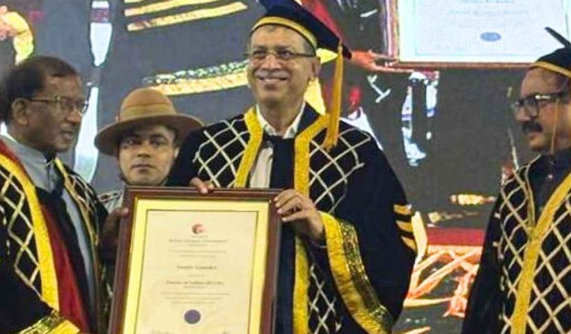 Dr. Sanjiv Goenka has been conferred the Doctor of Letters (D.Litt.) by Assam Royal Global University for his contribution to industry, education, and society.