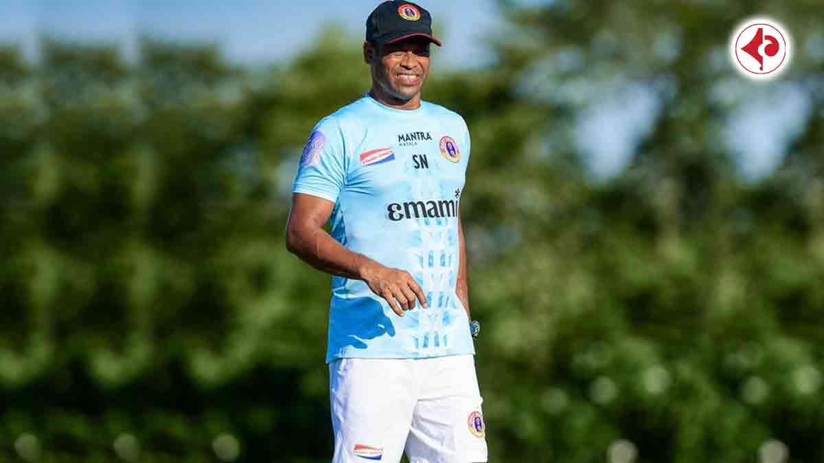 sandip-nandy-resigns-east-bengal-fc-goalkeeping-coach-oscar-bruzon-clash-super-cup-2025