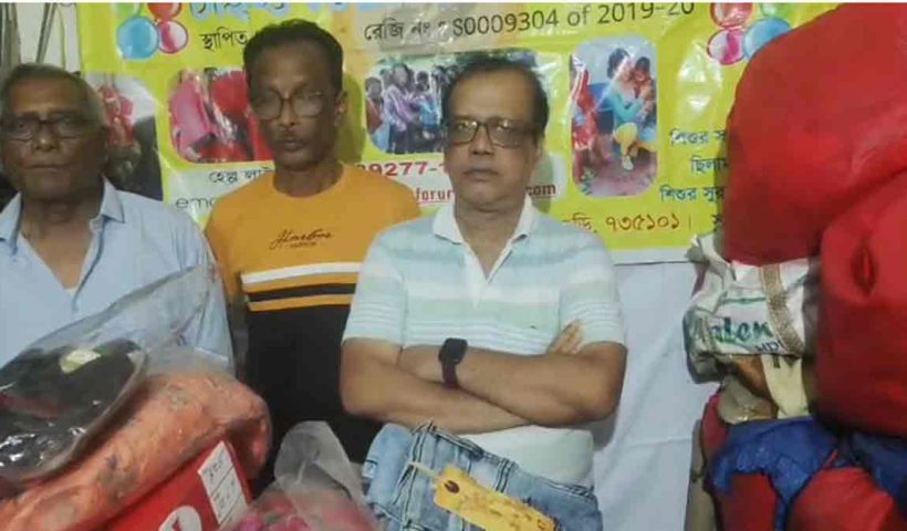 east-bengal-fan-club-relief-flood-victims-siliguri-puja-pramanik-sports-equipment-aid