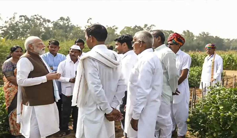 PM Modi interacted with farmers at ICAR-IARI Pusa, New Delhi. Farmers shared success stories of PM Kisan, PM Matsya Sampada Yojana. Modi emphasized natural farming, solar energy, and launched projects worth ₹42,000 crore.