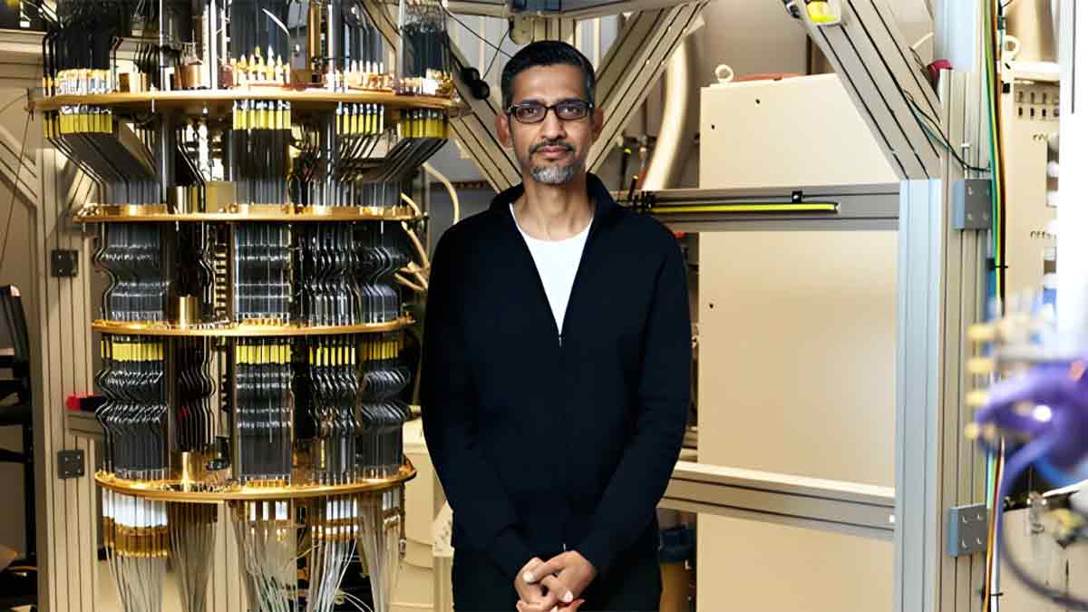 Google CEO Sundar Pichai announces a breakthrough quantum algorithm, “Quantum Echoes,” achieving the first verifiable quantum advantage with the Willow chip, 13,000x faster than classical supercomputers, opening doors to drug discovery and materials science.