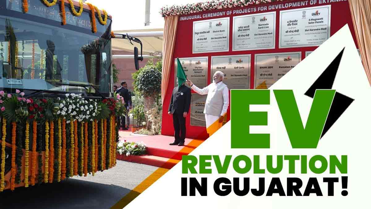 PM Modi Ekta Nagar e-bus inauguration