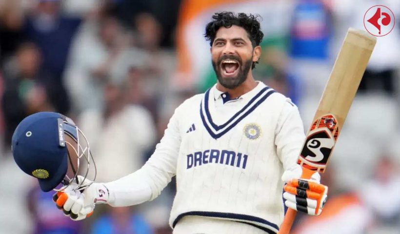 Ravindra Jadeja hits century joins elite club with 300 wickets breaks MS Dhoni Six record