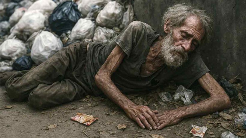 Starvation Tragedy in Bangladesh: Elderly Man Dies Near Garbage Dump, Evoking Bengal Famine Memories