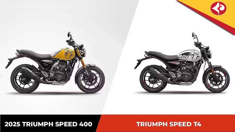 Triumph Speed 400 and Speed T4
