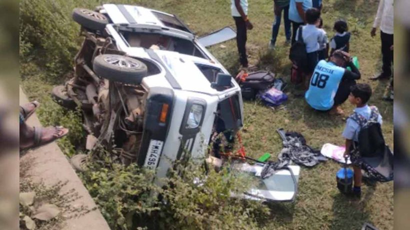 bhandara-school-van-accident-maharashtra