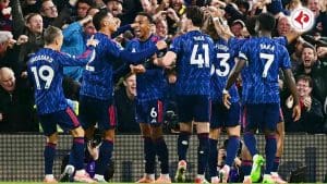 Leandro Trossard’s goal gave Arsenal a 1-0 win over Fulham, taking them three points clear at the top of the Premier League as Arteta’s side extended their unbeaten run to eight games.