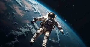 astronaut in space