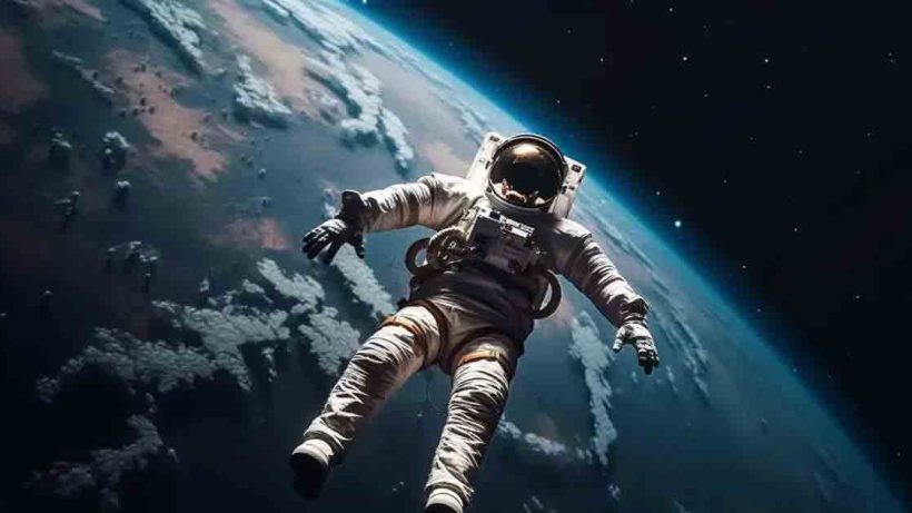 astronaut in space