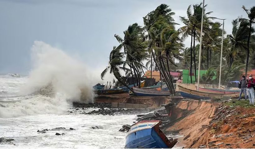Cyclone Mantha high alert