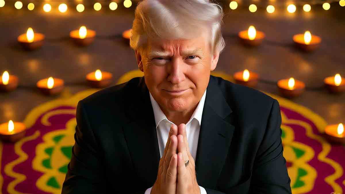 Former US President Donald Trump wishes Diwali greetings, calling it a timeless reminder of light’s victory over darkness and a celebration of family, unity, and hope