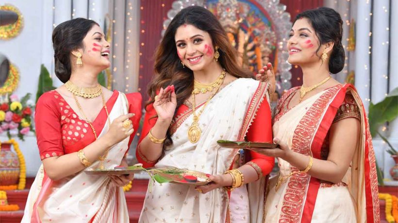 during Durga Puja, West Bengal collected