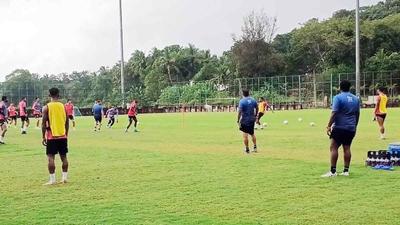 East Bengal FC are training hard at Salvador do Mundo Panchayat Ground near Panaji to gear up for the upcoming Super Cup. The Red and Gold brigade aim to deliver a strong performance for their fans.