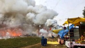 Fatehpur Firecracker Market Fire