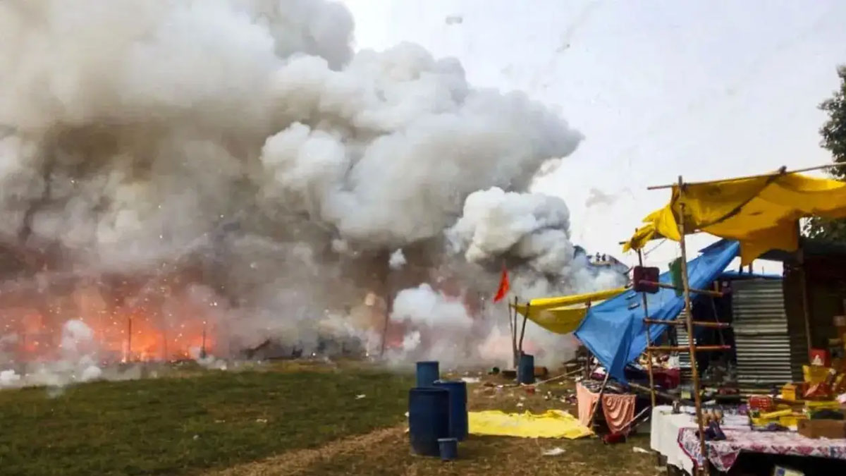 Fatehpur Firecracker Market Fire