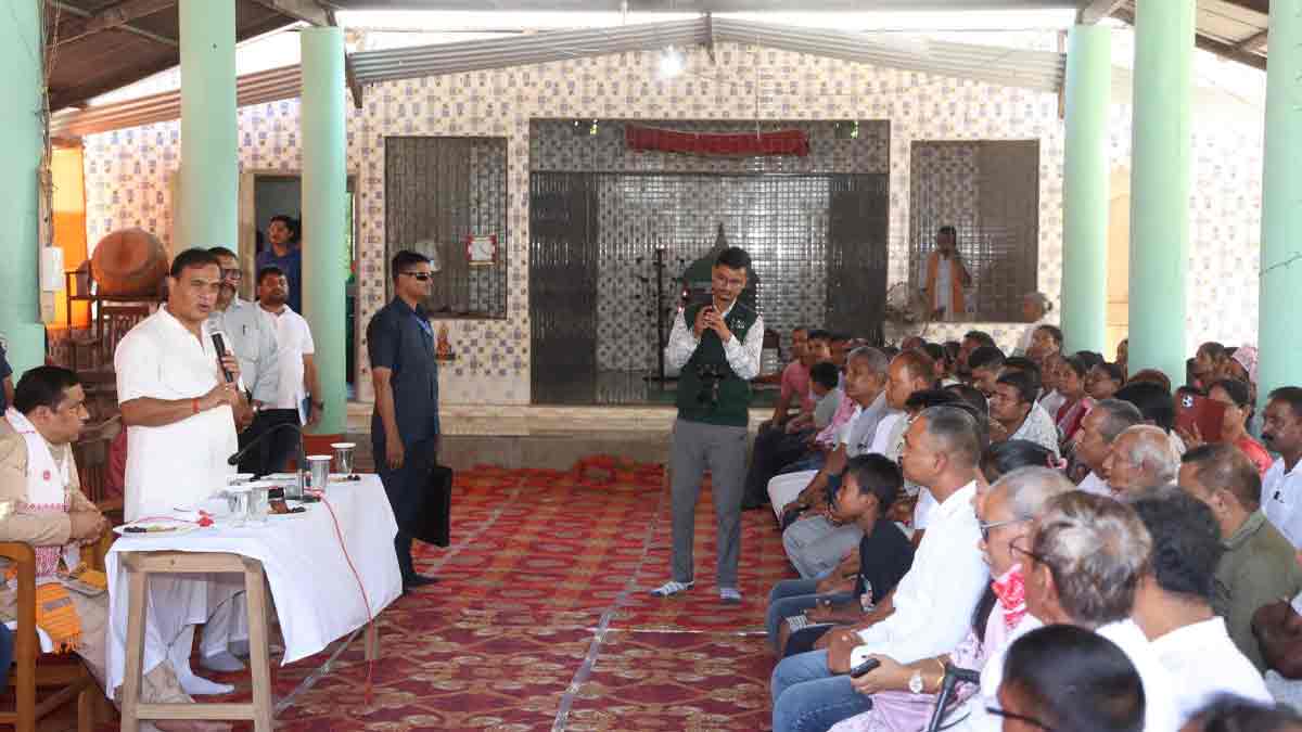 Assam CM Himanta Biswa Sarma visited Baksa’s Lakshmipur village, provided ₹2 lakh aid to injured families and announced ₹20 lakh for temple development.
