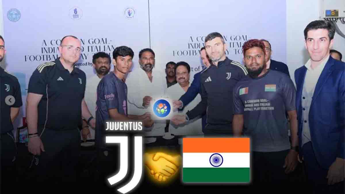 Juventus FC partners with Telangana Govt. to launch world-class training camps and facilities in India, boosting local football players and coaches.