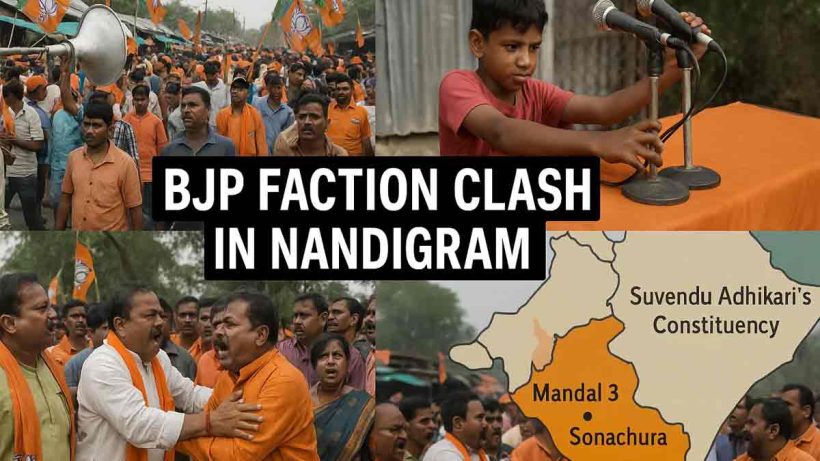 Nandigram BJP faction clash: Allegations of assault on a Dalit family’s minor boy by rival BJP groups amid internal feud over Mandal president post.