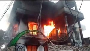 Nepal faces communal tension as Gen Z youths allegedly set a mosque on fire in Janakpur after Durga immersion clashes. Government announces strict action.