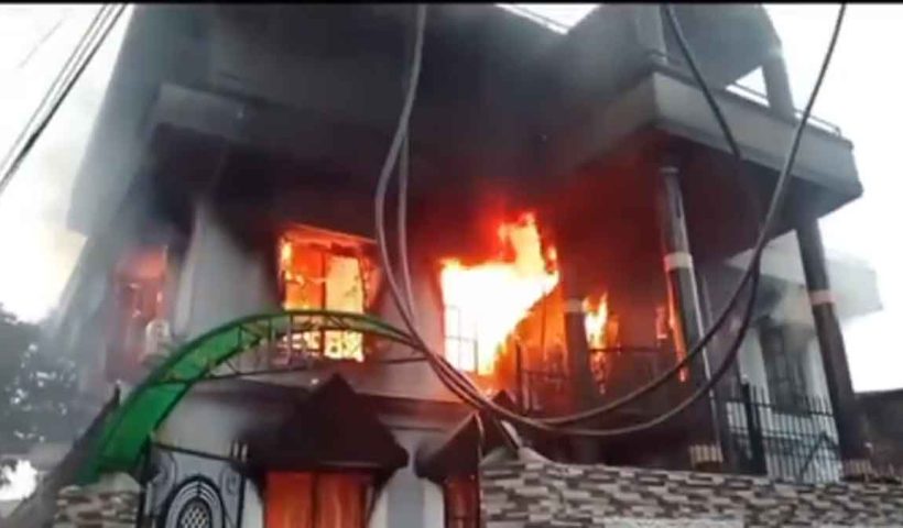 Nepal faces communal tension as Gen Z youths allegedly set a mosque on fire in Janakpur after Durga immersion clashes. Government announces strict action.