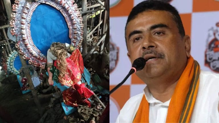 “এ যেন বাংলাদেশ!” লক্ষ্মীপুজোর আগে মূর্তি ভাঙচুরের ঘটনায় ক্ষুব্ধ BJP