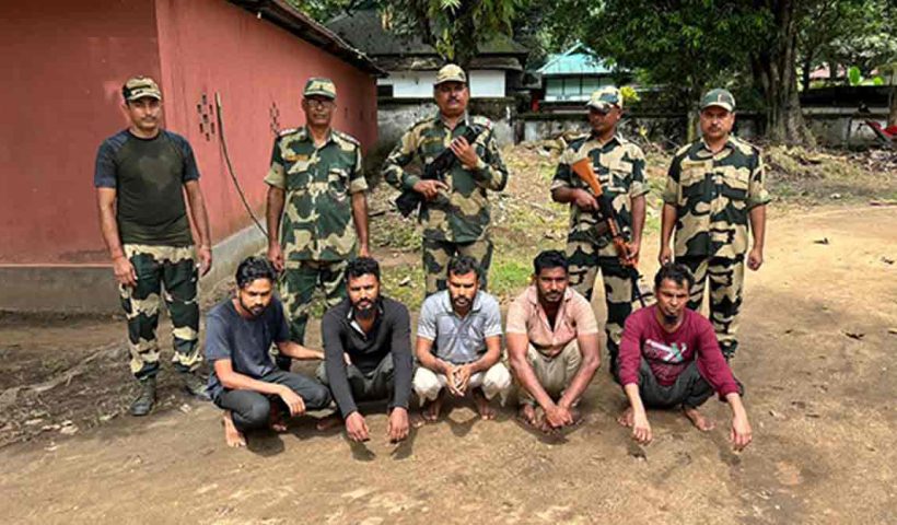 illegal-bangladeshi-migrants-caught-fleeing-india-hakimpur-sir-2025