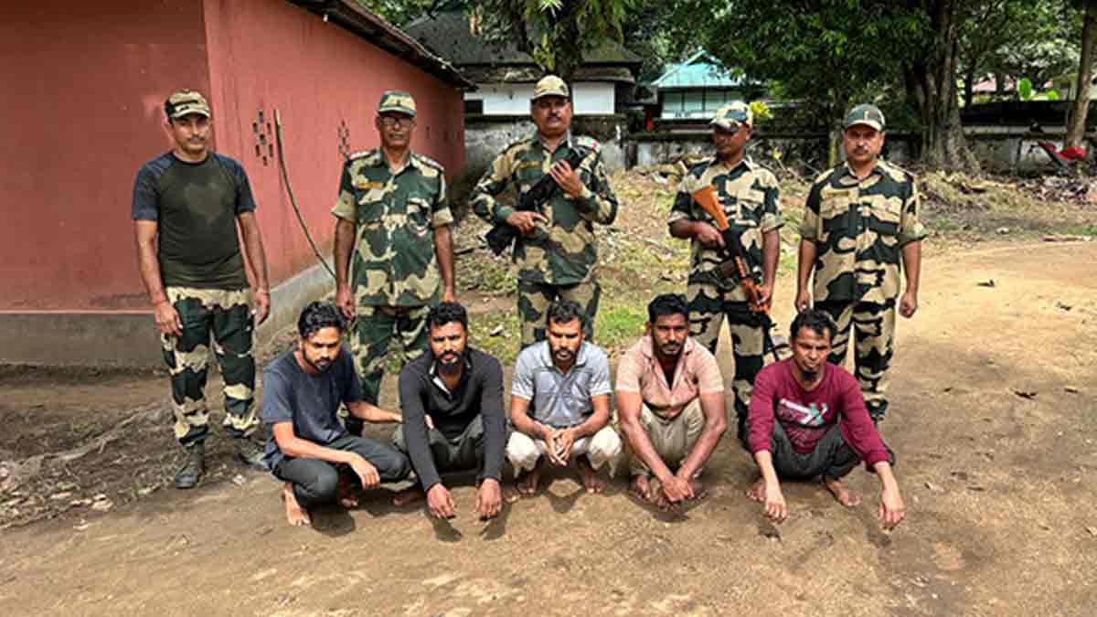 illegal-bangladeshi-migrants-caught-fleeing-india-hakimpur-sir-2025