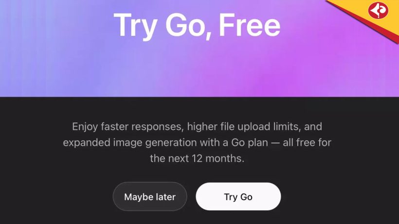 ChatGPT Go Subscription Now Free