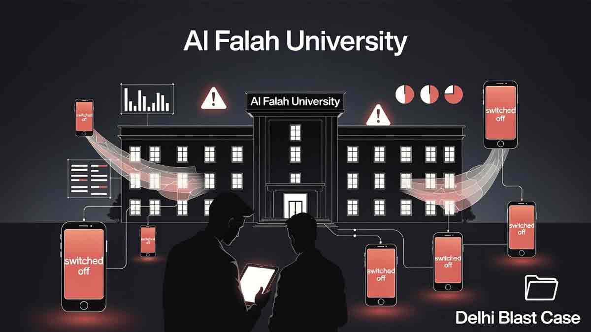 Delhi blast investigation Al Falah University