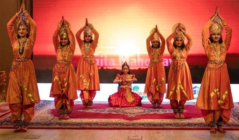 Embassy of India Riyadh hosts 'Gita Mahotsav - A Musical' as Pravasi Parichay 2025 finale, featuring MoS Kirti Vardhan Singh's message. A first-time celebration of Bhagavad Gita's wisdom through enthralling performances for Indian diaspora.