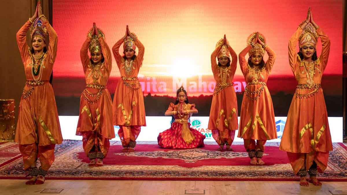 Embassy of India Riyadh hosts 'Gita Mahotsav - A Musical' as Pravasi Parichay 2025 finale, featuring MoS Kirti Vardhan Singh's message. A first-time celebration of Bhagavad Gita's wisdom through enthralling performances for Indian diaspora.