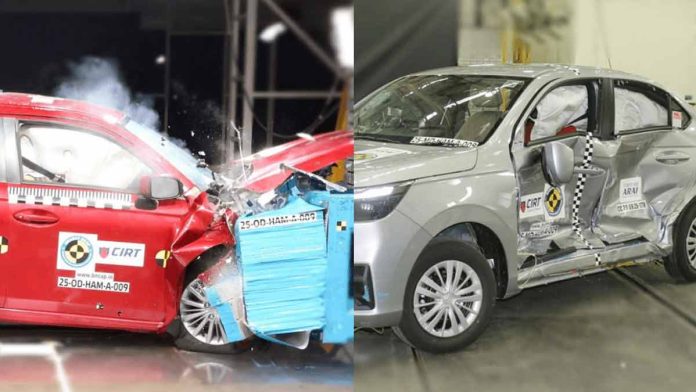 Honda Amaze Secures 5 Stars In Bharat NCAP Crash Tests