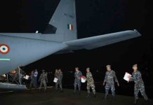 বন্যায় বিপর্যস্ত শ্রীলঙ্কার পাশে ভারত, ত্রাণ সামগ্রী নিয়ে কলম্বোয় বায়ুসেনার C-130J বিমান India sends aid to Sri Lanka