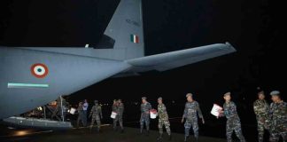 India sends aid to Sri Lanka