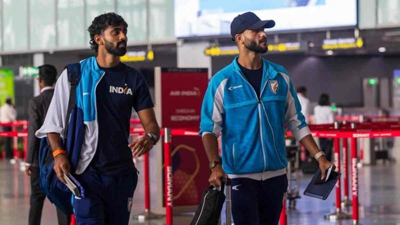 India national football team arrived in Dhaka