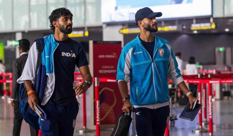 India national football team arrived in Dhaka