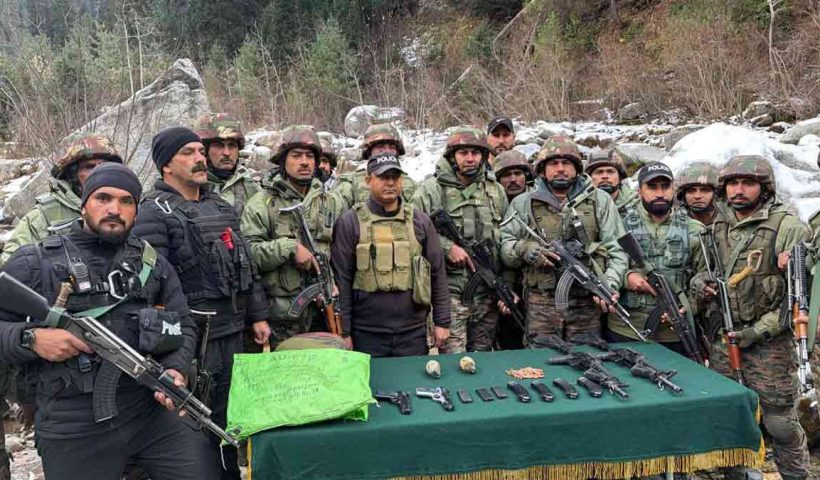 Indian-Army-police-joint-operation-m4-rifle-seized