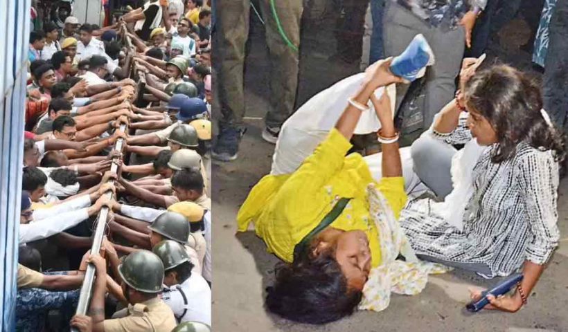 ssc-protest-bikash-bhavan-police-action-kolkata-news
