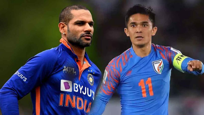 shikhar-dhawan-message-to-sunil-chhetri-inspiring-tweet-after-retirement