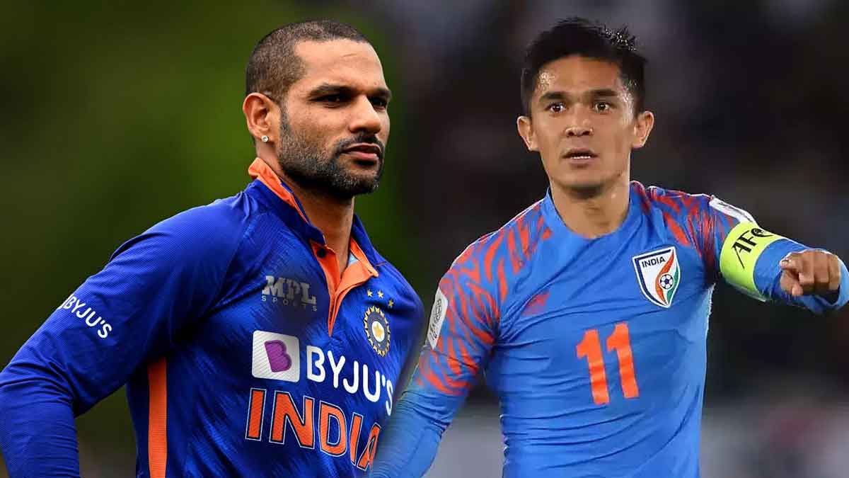 shikhar-dhawan-message-to-sunil-chhetri-inspiring-tweet-after-retirement