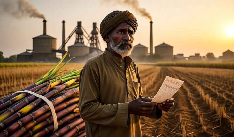 Sugarcane farmers across India face falling prices and delayed payments as sugar mills struggle with low international rates. State governments may announce relief measures soon.