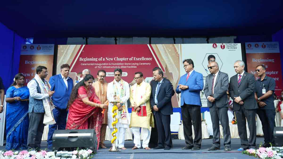 Tripura CM Manik Saha inaugurates Techno India University
