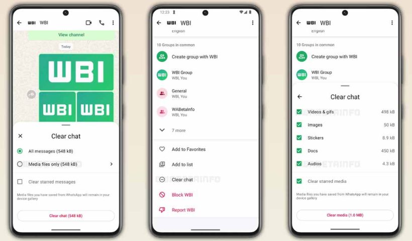 WhatsApp Chat Cleanup feature