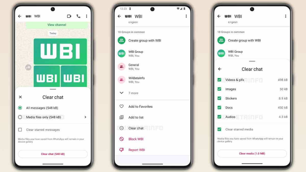 WhatsApp Chat Cleanup feature