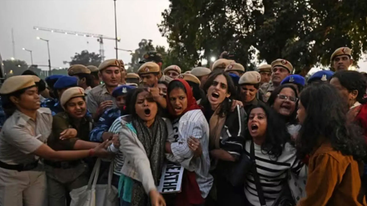 Delhi Protest Maoist Slogans