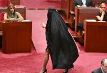 australia-burqa-ban-row-senator-pauline-hanson-protest